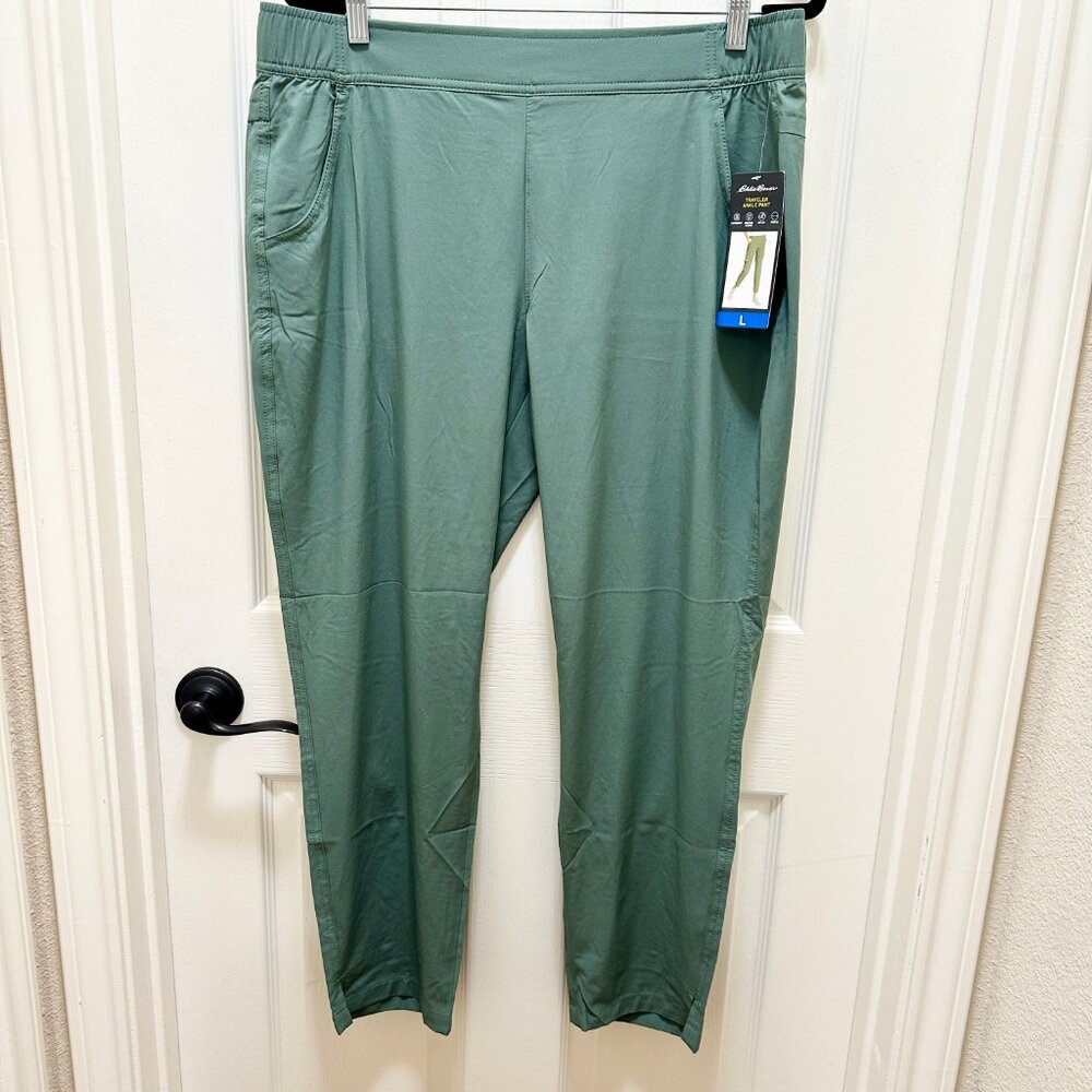 Eddie Bauer Traveler Ankle Pant Women's Size L Lightweight UPF 50+ 4-Way Stretch - Picture 15 of 16